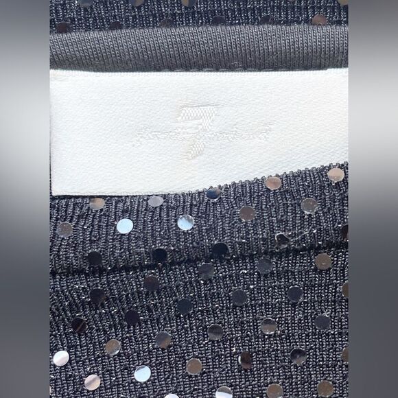 7 For All Mankind Black Long Sleeve Top and Rareraw lace football Jersey - Picture 7 of 8